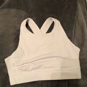 White Athleta Sports Bra